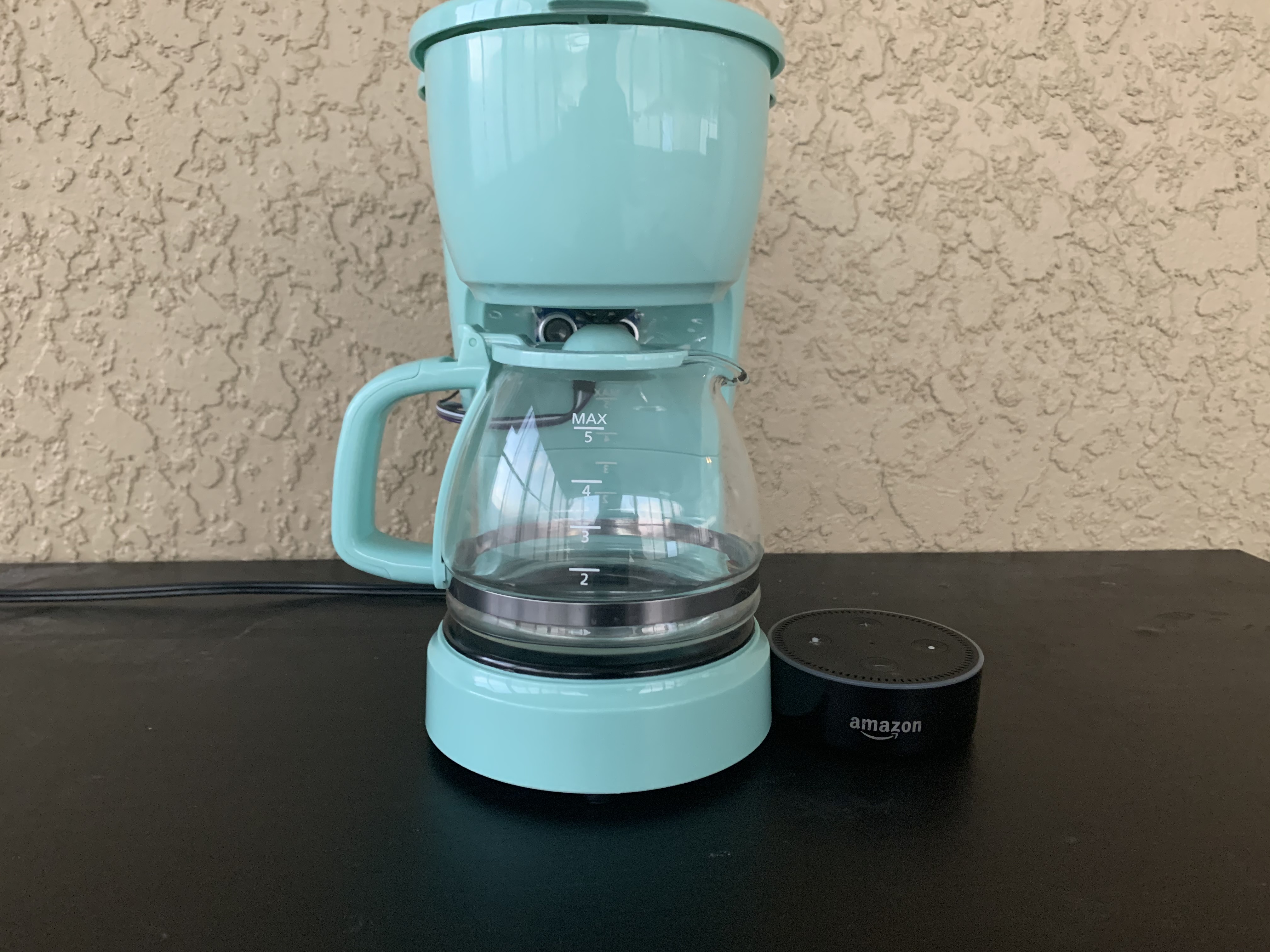 Mainstays 12-Cup Glass Carafe Coffee Maker, Mint Green